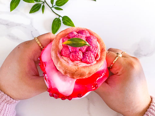 WHITE DAY RASPBERRY TART