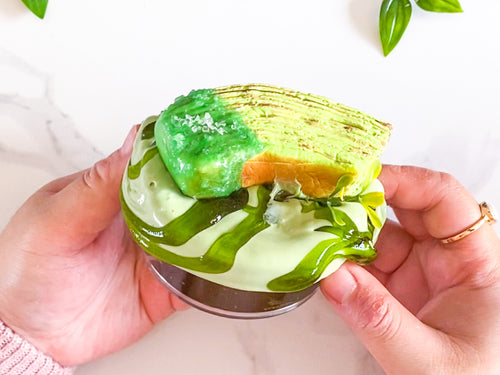 SALTED MATCHA BAUMKUCHEN